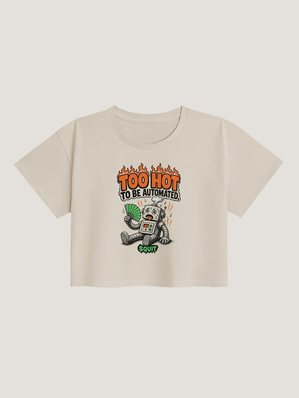 Too Hot Baby Tee, front